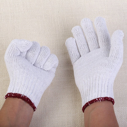 Guanti in Cotone Traspiranti e Resistenti all'Usura - Confezione da