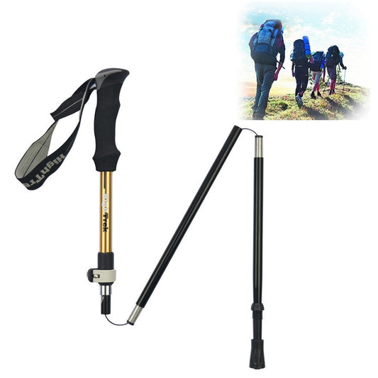 bastoncini-da-trekking-per-alpinismo-portatile-pieghevole-ultraleggero-in-lega-di-alluminio-lunghezza-35-125-cm-length-35-125cm-blue-length-35-125cm-red-length-35-125cm-gold - immagine 1