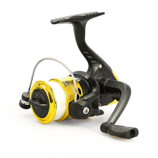 JL200 Placcatura in plastica 3 cuscinetti a sfera Maniglia Mulinello da pesca con linee trasparenti, JL200