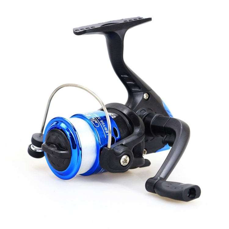 JL200 Placcatura in plastica 3 cuscinetti a sfera Maniglia Mulinello da pesca con linee trasparenti, JL200