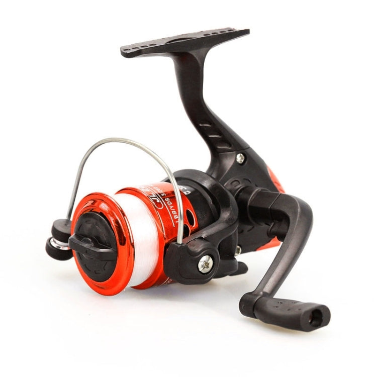 JL200 Placcatura in plastica 3 cuscinetti a sfera Maniglia Mulinello da pesca con linee trasparenti, JL200