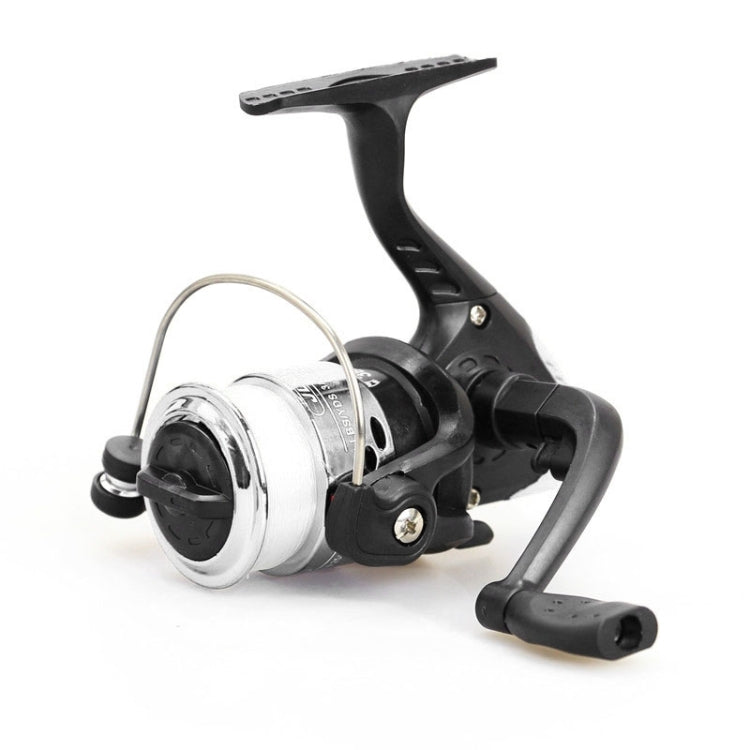 JL200 Placcatura in plastica 3 cuscinetti a sfera Maniglia Mulinello da pesca con linee trasparenti, JL200