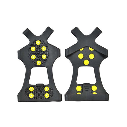 copriscarpe-antiscivolo-per-esterni-con-artiglio-di-ghiaccio-a-10-denti-per-terreno-ghiacciato-taglia-xl-size-xl - immagine 2