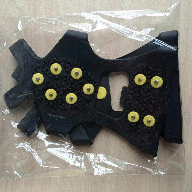 copriscarpe-antiscivolo-per-esterni-con-artiglio-di-ghiaccio-a-10-denti-per-terreno-ghiacciato-taglia-xl-size-xl - immagine 6