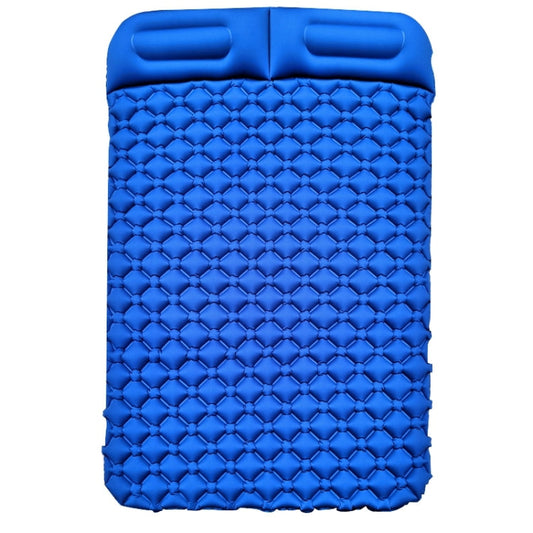 Letto matrimoniale gonfiabile portatile in TPU con cuscino gonfiabile periferico da campeggio all'aperto di tipo ordinario, dimensioni: 195 x 119 x 16 cm, Ordinary Type Dark Blue, Ordinary Type Orange, Ordinary Type Emerald, Ordinary Type Peacock Blue
