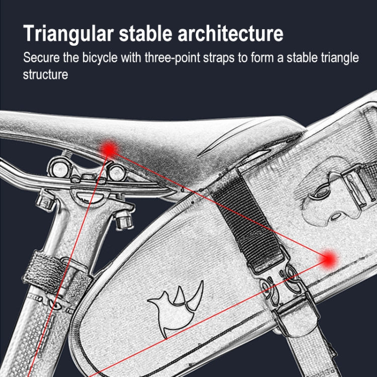 borsa-da-sella-per-bicicletta-completamente-impermeabile-rhinowalk-tf551-da-25-litri-tf551-2-5l - immagine 3