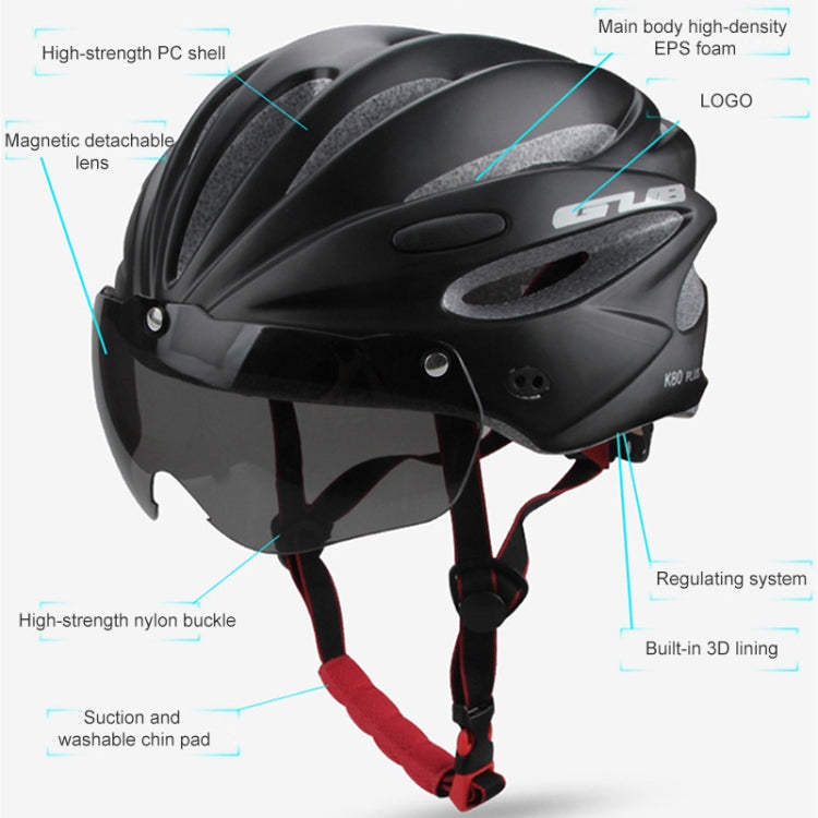 casco-da-bici-gub-k80-plus-con-visiera-e-occhiali-gub-k80-plus-black-gub-k80-plus-orange-gub-k80-plus-gradient-blue-gub-k80-plus-gradient-purple-gub-k80-plus-red-gub-k80-plus-titanium-color-gub-k80-plus-white-gub-k80-plus-fluorescent-green - immagine 4