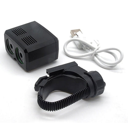 Y15 2 x CREE XPG2 500LM USB Ricarica LED Lampada frontale per bici con 5 modalità, Y15