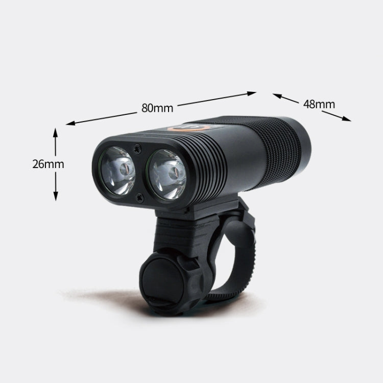 Faro Anteriore LED Y12 per Bicicletta - 350LM, Ricarica USB, 5