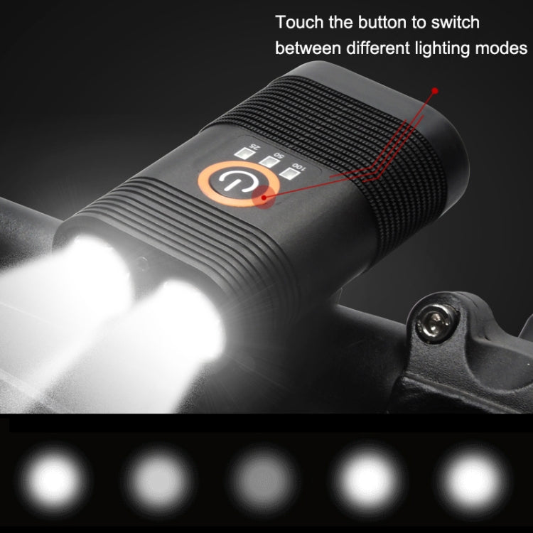 Faro Anteriore LED Y12 per Bicicletta - 350LM, Ricarica USB, 5