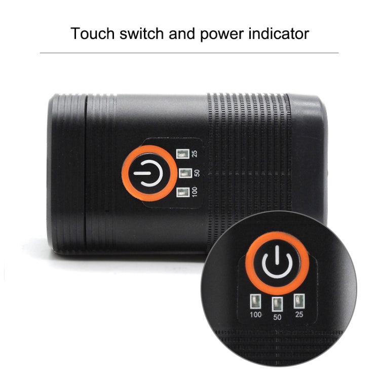 Faro Anteriore LED Y12 per Bicicletta - 350LM, Ricarica USB, 5