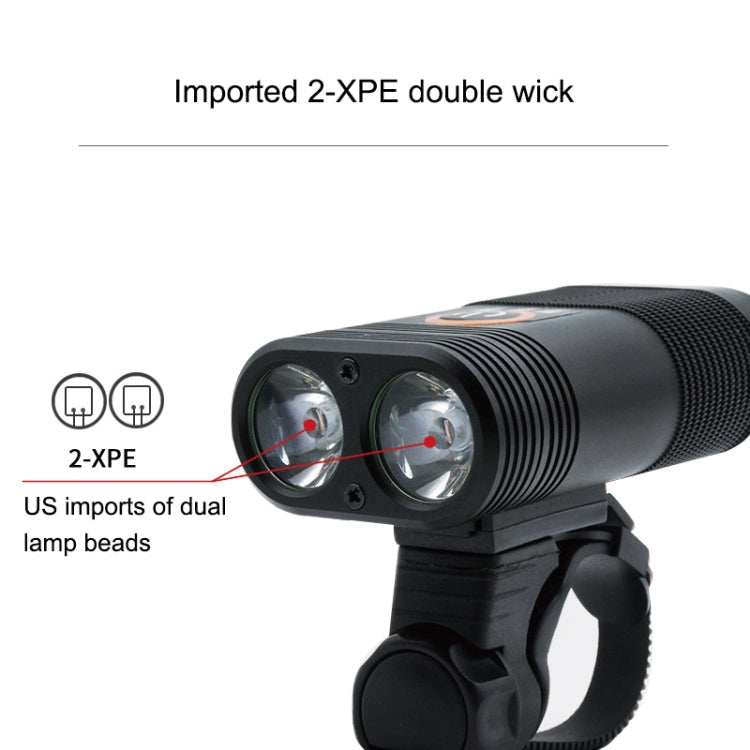 Faro Anteriore LED Y12 per Bicicletta - 350LM, Ricarica USB, 5
