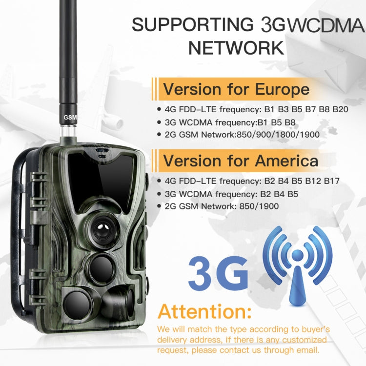 Telecamera da Caccia HC801G 3G WCDMA Impermeabile IP66 con Visione