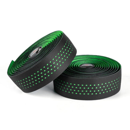 PROMEND GR-082 1 paio di nastri antiscivolo per manopole per bicicletta bicolore, 215x3cm Black White, 215x3cm Black, 215x3cm Black+Green, 215x3cm Black Blue, 215x3cm Black Red