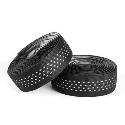 PROMEND GR-082 1 paio di nastri antiscivolo per manopole per bicicletta bicolore, 215x3cm Black White, 215x3cm Black, 215x3cm Black+Green, 215x3cm Black Blue, 215x3cm Black Red