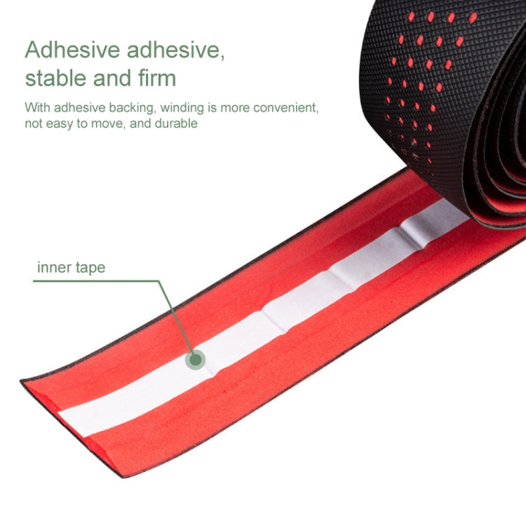 PROMEND GR-082 1 paio di nastri antiscivolo per manopole per bicicletta bicolore, 215x3cm Black White, 215x3cm Black, 215x3cm Black+Green, 215x3cm Black Blue, 215x3cm Black Red