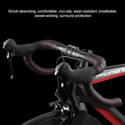 PROMEND GR-082 1 paio di nastri antiscivolo per manopole per bicicletta bicolore, 215x3cm Black White, 215x3cm Black, 215x3cm Black+Green, 215x3cm Black Blue, 215x3cm Black Red