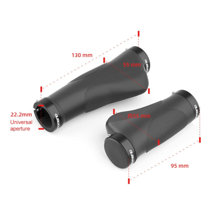 PROMEND GR-506 1 paio di coperture ergonomiche in gomma per impugnature per bicicletta (130mm+130mm), GR-506 130mm+130mm
