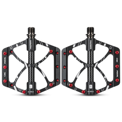 PROMEND PD-M52C 1 paio di pedali per bicicletta in lega di alluminio + tubo in fibra di carbonio, PD-M52C