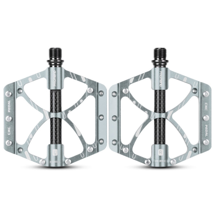 PROMEND PD-M52C 1 paio di pedali per bicicletta in lega di alluminio + tubo in fibra di carbonio, PD-M52C