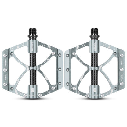 PROMEND PD-M52C 1 paio di pedali per bicicletta in lega di alluminio + tubo in fibra di carbonio, PD-M52C