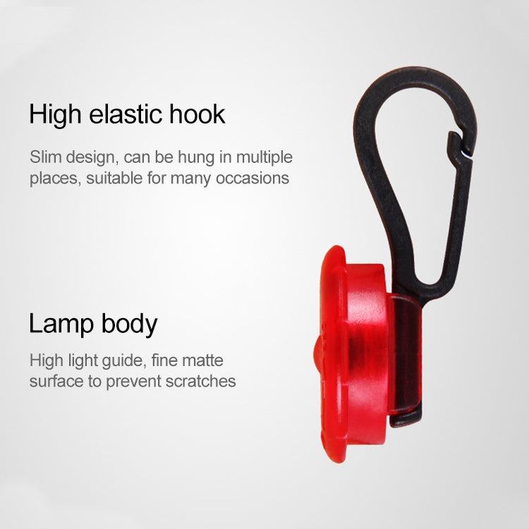 Luce di sicurezza con fibbia sospesa luminosa con braccio da corsa notturno da campeggio da 5 pezzi, 5 PCS Safety Light, 5 PCS afety Light
