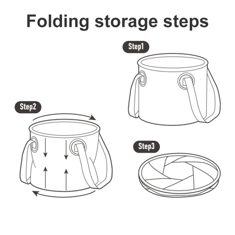 Naturehike NH20SJ040 Secchio per stoccaggio dell'acqua pieghevole da campeggio all'aperto in PVC da 20 litri, 20L