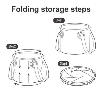Naturehike NH20SJ040 Secchio per stoccaggio dell'acqua pieghevole da campeggio all'aperto in PVC da 20 litri, 20L