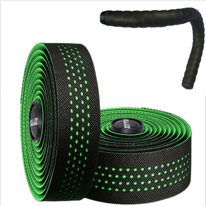 ZTTO Nastro manubrio per bici da strada Antiscivolo Anti-vibrazione Pelle PU Traspirante Resistente all'usura