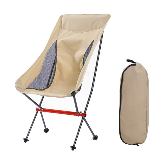 Sedia pieghevole portatile ultraleggera in lega di alluminio da campeggio all'aperto, Folding Chair (Beige), Folding Chair (Grey), Folding Chair (Black)