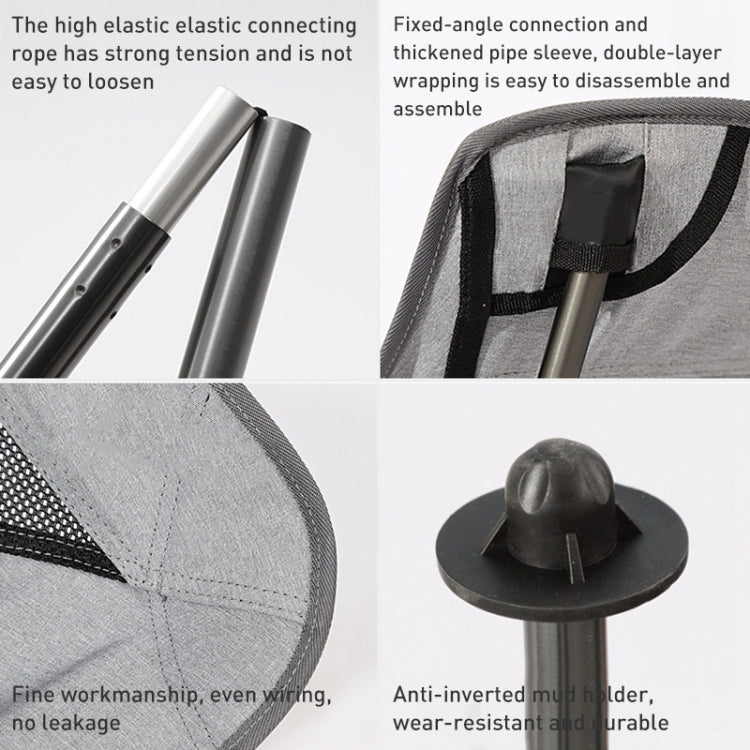 Sedia pieghevole portatile ultraleggera in lega di alluminio da campeggio all'aperto, Folding Chair (Beige), Folding Chair (Grey), Folding Chair (Black)
