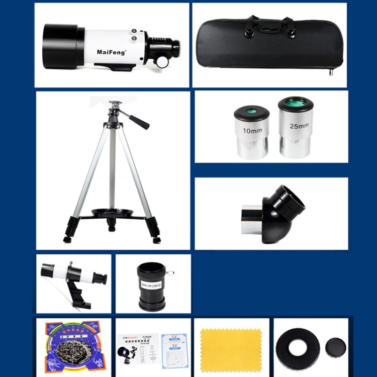 Maifeng40070 Telescopio astronomico ad alta definizione 233x70 High Times con treppiede, 233 x 70
