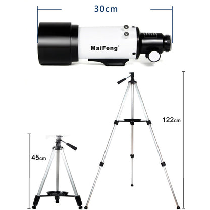 Maifeng40070 Telescopio astronomico ad alta definizione 233x70 High Times con treppiede, 233 x 70