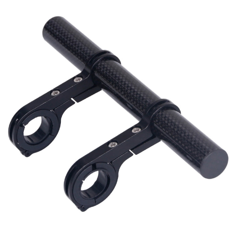 Staffa per torcia elettrica con telaio di estensione per manubrio in fibra di carbonio per bicicletta da montagna HLD-208, Carbon Fiber Black, Carbon Fiber Blue, Carbon Fiber Red