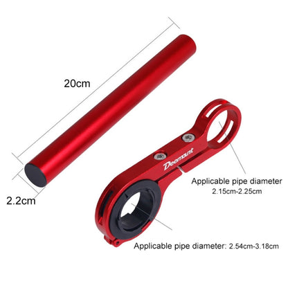 Staffa per torcia elettrica con telaio di estensione per manubrio in fibra di carbonio per bicicletta da montagna HLD-208, Carbon Fiber Black, Carbon Fiber Blue, Carbon Fiber Red