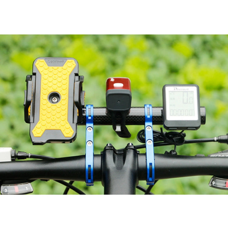 Staffa per torcia elettrica con telaio di estensione per manubrio in fibra di carbonio per bicicletta da montagna HLD-208, Carbon Fiber Black, Carbon Fiber Blue, Carbon Fiber Red