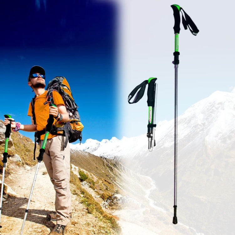bastone-da-trekking-per-bastoncini-da-trekking-portatile-regolabile-per-esterni-in-lega-di-alluminio-da-125-cm-green-125cm-blue-125cm-red-125cm-yellow-125cm - immagine 1