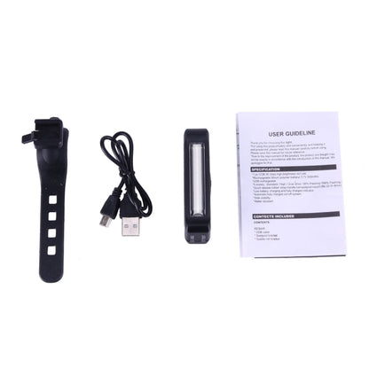 RAYPAL RPL-2261 100LM Luce rossa COB LED USB ricaricabile 6 modalità Luce posteriore per bicicletta Spia con supporto per manubrio, RPL-2261