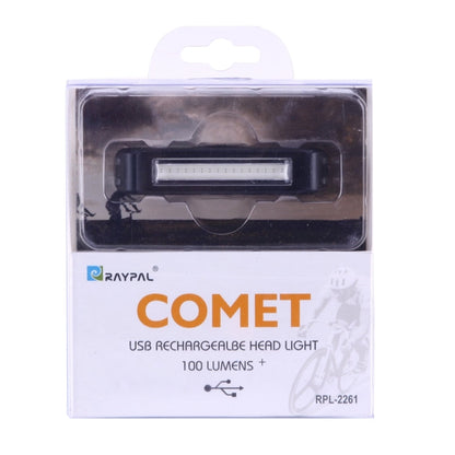 RAYPAL RPL-2261 100LM Luce rossa COB LED USB ricaricabile 6 modalità Luce posteriore per bicicletta Spia con supporto per manubrio, RPL-2261