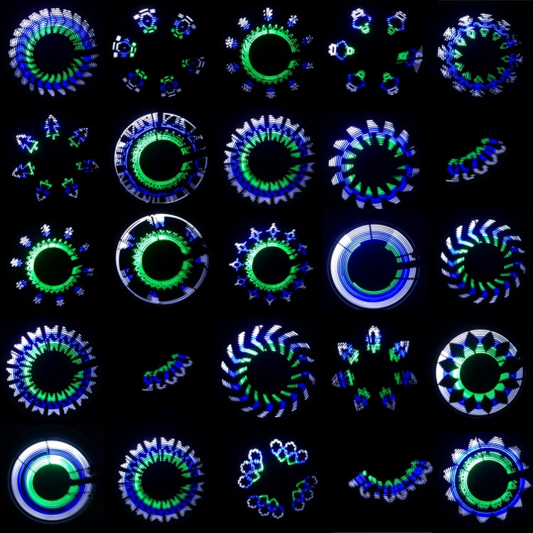 Luci LED per Ruote di Bicicletta - 14 Modelli Colorati con 4 LED