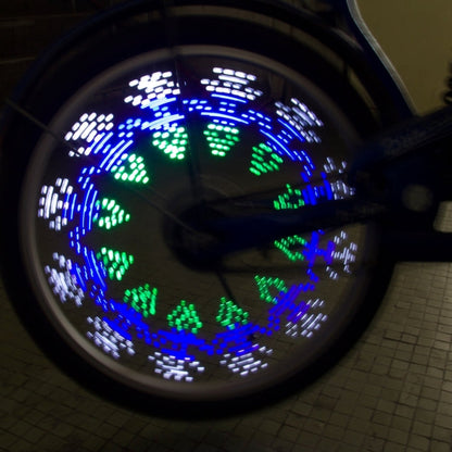 Luci LED per Ruote di Bicicletta - 14 Modelli Colorati con 4 LED