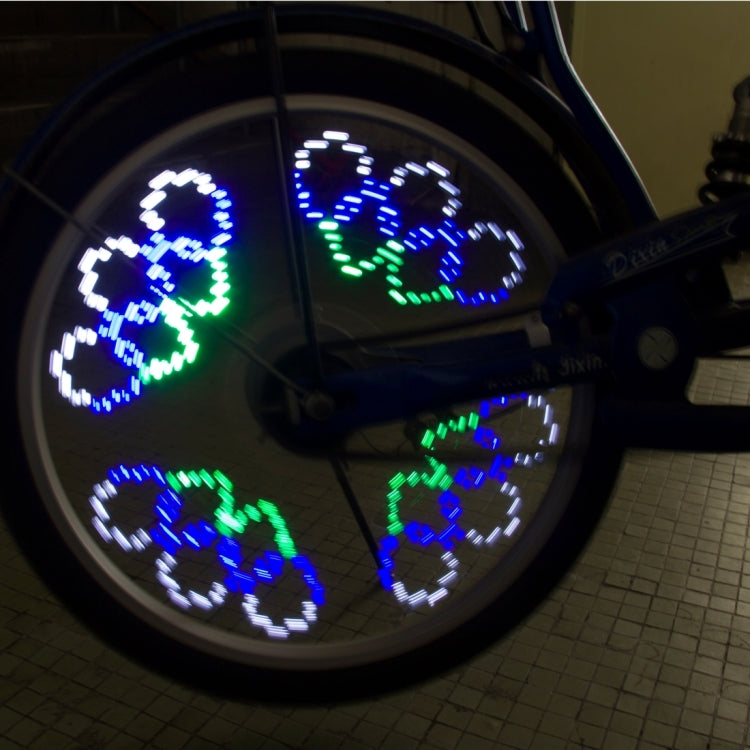 Luci LED per Ruote di Bicicletta - 14 Modelli Colorati con 4 LED