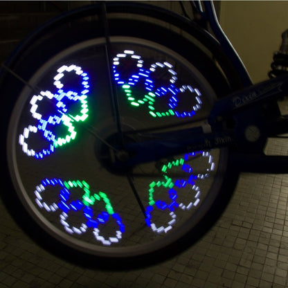 Luci LED per Ruote di Bicicletta - 14 Modelli Colorati con 4 LED