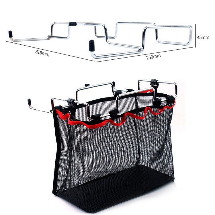 cestino-in-rete-pieghevole-da-campeggio-per-picnic-all-aperto-staffa-metallica-supporto-per-pentole-cookware-holder - immagine 3