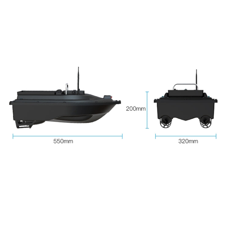 barca-da-pesca-con-esca-rc-per-esterni-con-doppio-motore-gps-d16b-spina-europea-d16b-gps-eu-plug-d16b-gps-us-plug - immagine 2