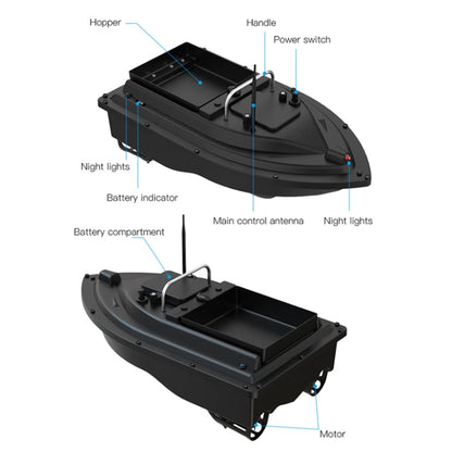 barca-da-pesca-con-esca-rc-per-esterni-con-doppio-motore-gps-d16b-spina-europea-d16b-gps-eu-plug-d16b-gps-us-plug - immagine 3