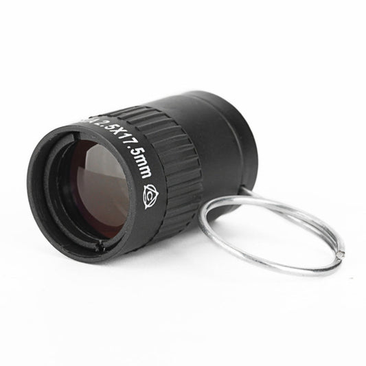 Mini telescopio tascabile in miniatura da 2,5x17,5 mm con fibbia per le dita, 2.5x17.5 Black, 2.5x17.5 Gold