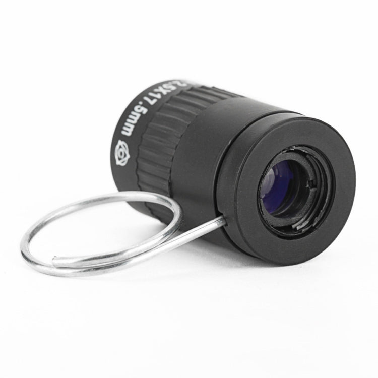 Mini telescopio tascabile in miniatura da 2,5x17,5 mm con fibbia per le dita, 2.5x17.5 Black, 2.5x17.5 Gold