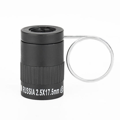 Mini telescopio tascabile in miniatura da 2,5x17,5 mm con fibbia per le dita, 2.5x17.5 Black, 2.5x17.5 Gold