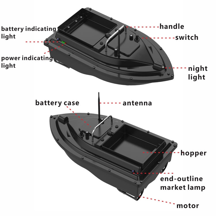 barca-da-pesca-con-esca-da-pesca-d16-smart-rc-2-kg-caricamento-500-m-d16 - immagine 4
